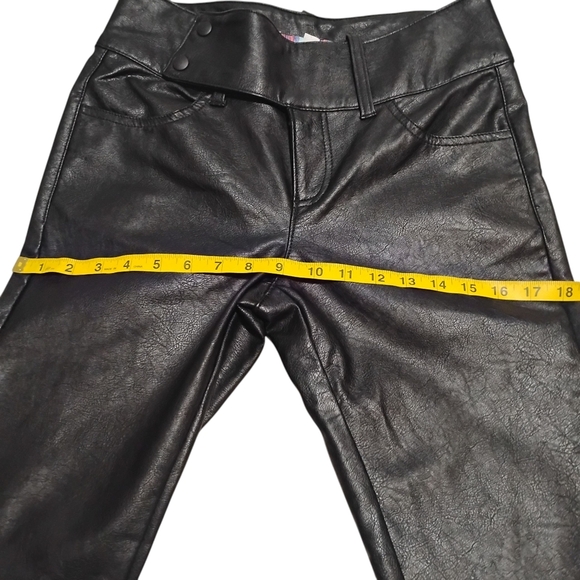 Urban Outfitters | EUC | Y2K Low Rise Faux Leather Belted Boot Cut Pant | Size 4 - Picture 12 of 16
